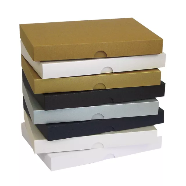 Pearlescent A5 Greeting Card Boxes, Gift, Wedding. Choose Colour & Quantity