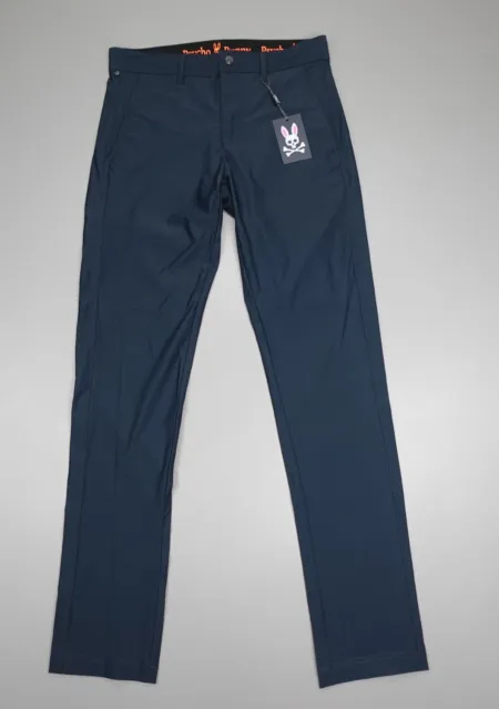 Psycho Bunny Gladwin Sports Pants Lightweight Stretch Chino Navy Men's Sz 29x32