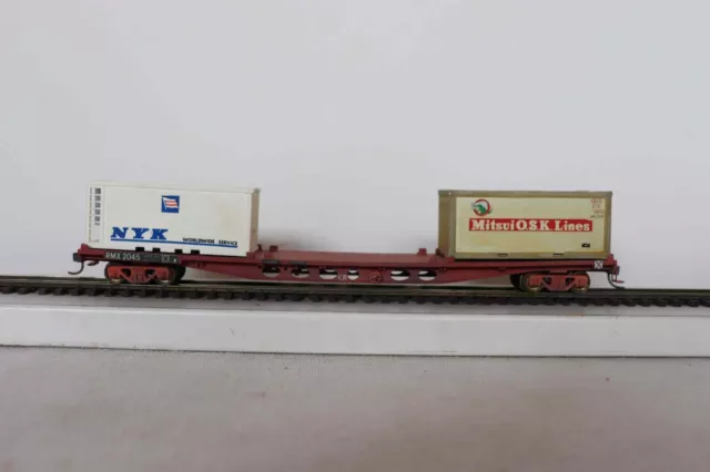 BGB (?) Commonwealth Railways HO RMX Container Wagon with 2 x 20' Containers