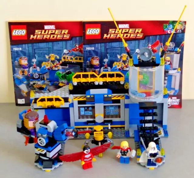 Lego Super Heros 76018 Hulk Lab Smash Marvel Avengers Notice Modok Falcon Thor