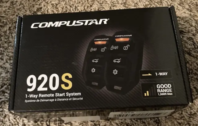 Compustar CS920-S 920S 1-way Remote Start and Keyless Entry System with 1000-ft