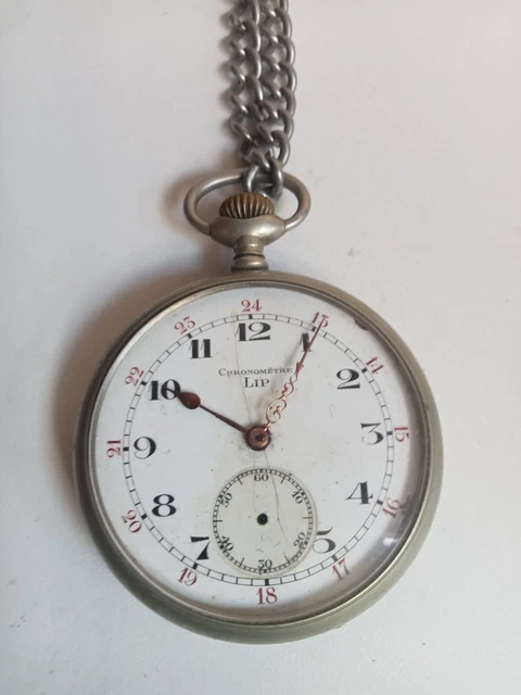 Montre De Poche LEMANIA En Argent Massif - Fonctionne Parfaitement