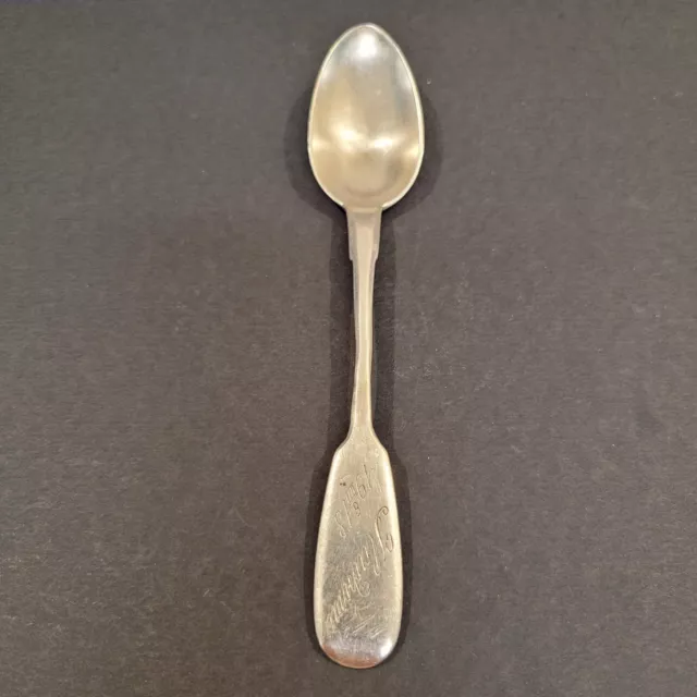 Antique 5 3/4" Russian 84 Silver Dinner Spoon Moscow PA Roman Aristarkhov 1889