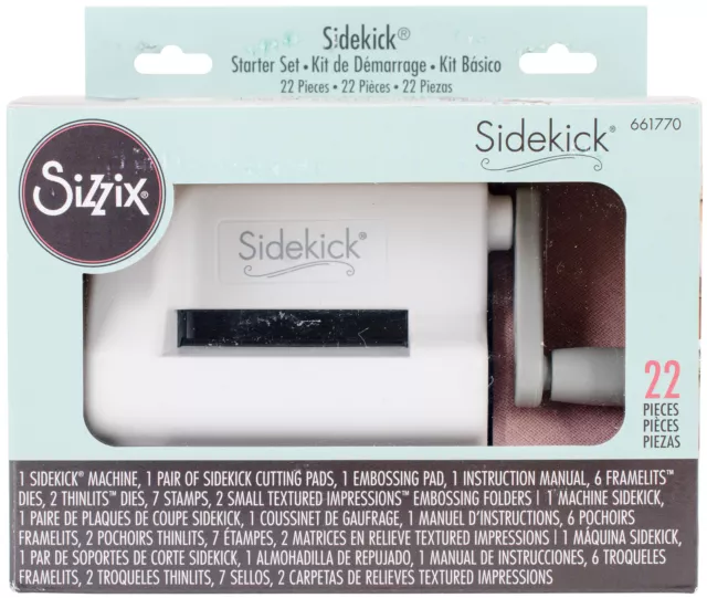 Sizzix Sidekick Principiante Kit-White Y ; Gris, 661770