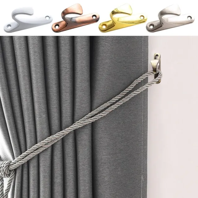 Practical Hold Curtain Holder Curtain Holdback Wall Hanger Mounted Metal Hooks