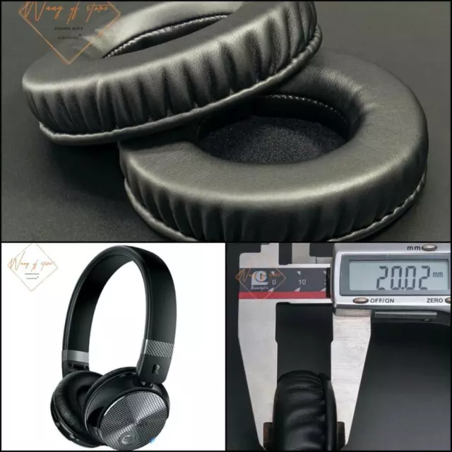 Thick Soft Leather Ear Pads Foam Cushion EarMuff For Philips SHB8850NC Headphone