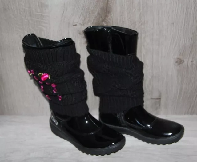 LELLI KELLY - BOTTES Cuir  modèle Nero noires vernies Taille 32 neuves