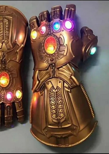 Gant Iron Man Avec Lumière Led, Gants Thanos 1:1 Avengers Super