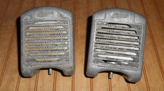 Pair Set of Simplex Drive In Movie Mini Tombstone Speaker untested as is