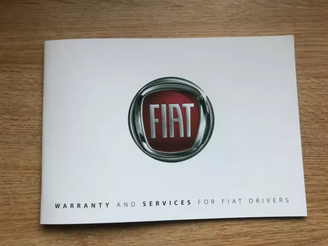 General Fiat Service History Warranty Book Manual New and Genuine oem