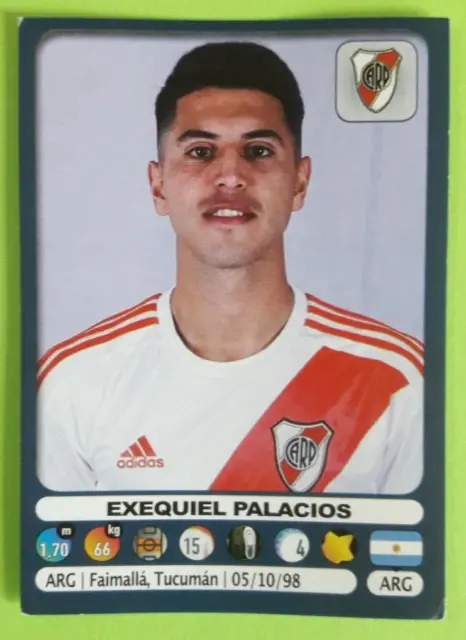 2019-20 Panini Argentina Soccer Sticker Exequiel Palacios River Plate-Bundesliga