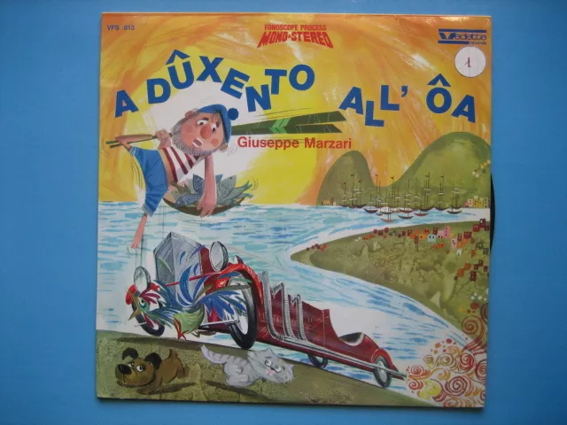 GIUSEPPE MARZARI "A duxento all' oa" RARO LP FOLKLORE LIGURE - GENOVA