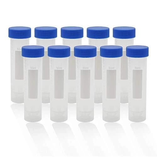 50ml Polypropylene Screw Top Self Standing Base Centrifuge Tube with G...