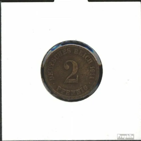 Deutsches Reich Jägernr: 11 1911 D sehr schön Bronze sehr schön 1911 2 Pfennig G