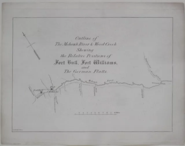 Map FRONTIERS OF THE NORTHERN COLONIES + 1768 Fort Stanwix Treaty with Indians