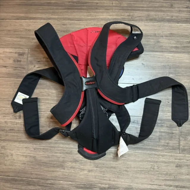 Baby Bjorn Baby Carrier Red Black 8-26 Lbs. Baby Kid Infant Child EUC