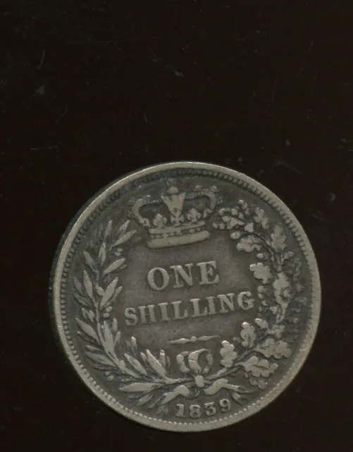 1839 Great Britain Shilling Silver  2-234