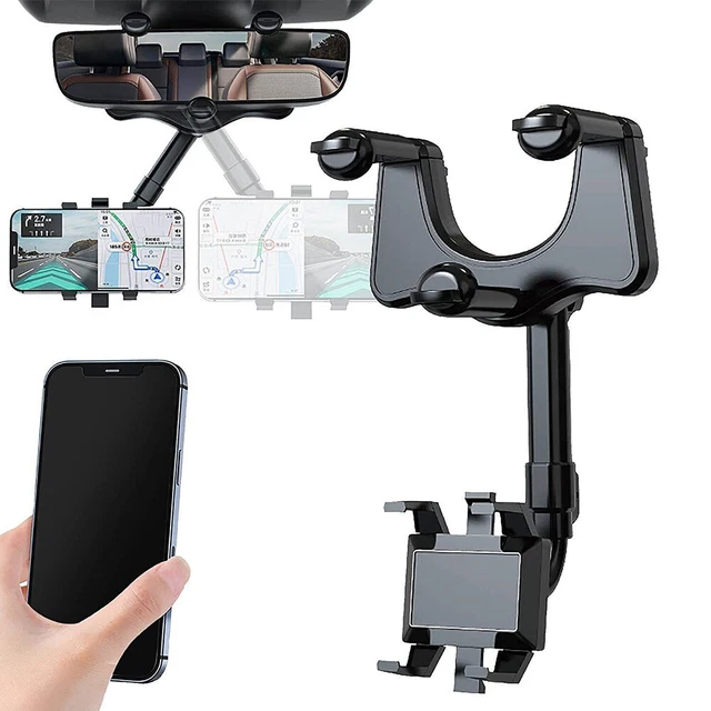 Heinmo Supporto Telefono Auto Girevole 360° Per Mini Cooper (2006-2020) | Grigio | Ricambio Clip | Supporto GPS - copertina