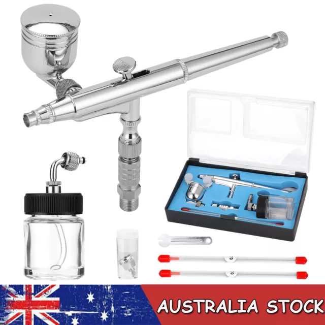 7cc/22cc Dual Action Gravity Feed Airbrush Kit 0.2/0.3/0.5mm Air Brush Spray Gun