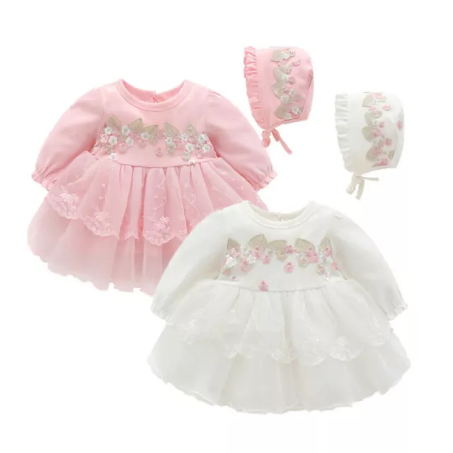 Newborn Infant Baby Kids Girls Party Lace Tutu Princess Dress Clothes Outfits