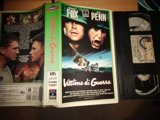 Vittime Di Guerra VHS Michael J. Fox Sean Penn Columbia Pictures