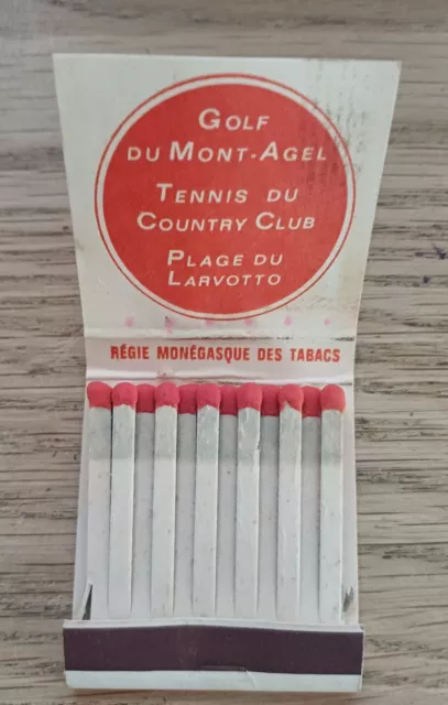 Hotel de Paris Monte Carlo Vintage Matchbook Unused RARE 3