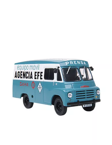 124 Furgoneta Sava Ldo 5 Agencia Efe Periodista 1/43 1:43 Model Van Car Salvat