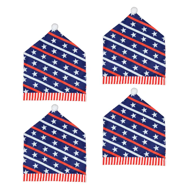 4pcs Fourth Of July Decor Independence Day Themed Decoration Chair Case Cover