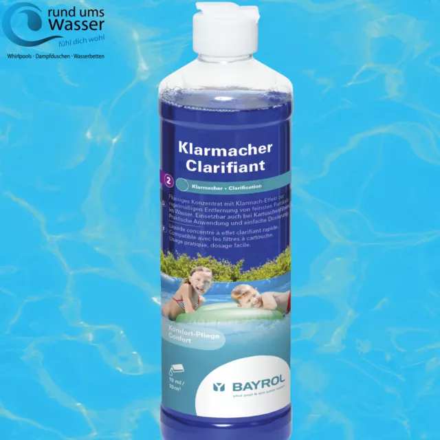 Bayrol Klarmacher 0,5L für Quick Up Pool Flock Mittel flüssiges Konzentrat