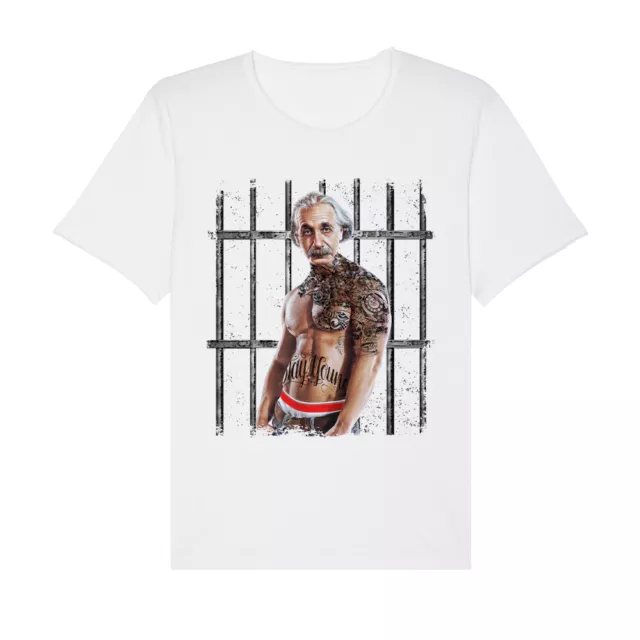 T-Shirt Einstein Tattoo Uomo Abbigliamento 100% Cotone Taglia dalla S a XXL