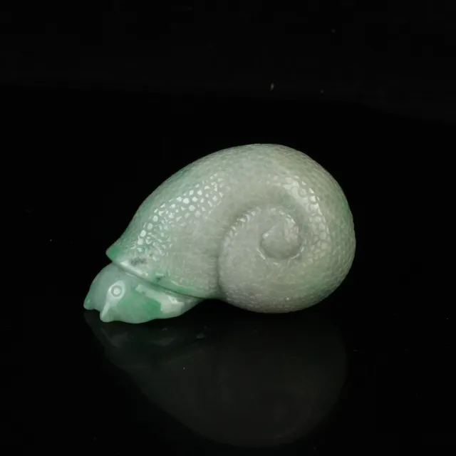 Chinese Exquisite Handmade Jadeite Jade Statue