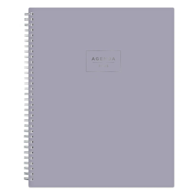 Blue sky weekly monthly planning calendar 8 1 2x11 rattan purple