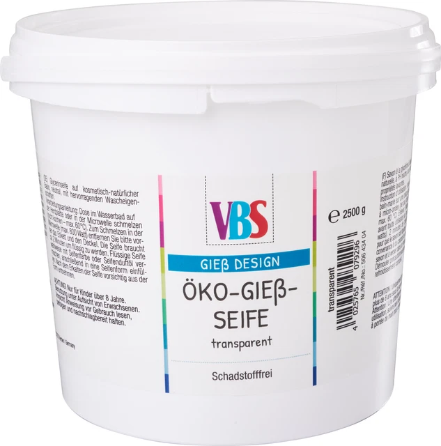 Jabón de fundición ecológico VBS, transparente