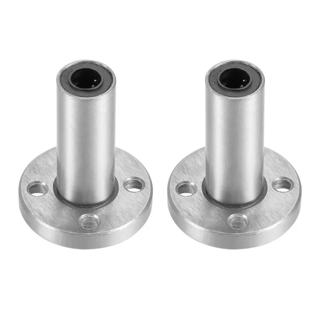 LM6UU Extra Lungo Rotondo Flangia Lineare Sfera Cuscinetti 6mmx12mmx35mm 2pz