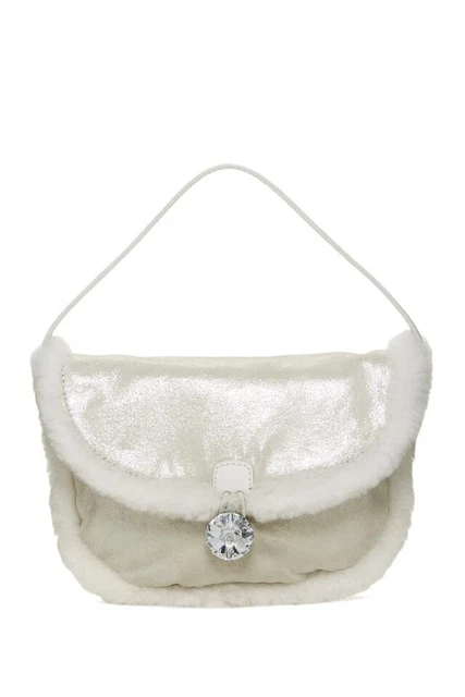UGG Australia I Do Rhinestone Faux Fur Shimmer Clutch