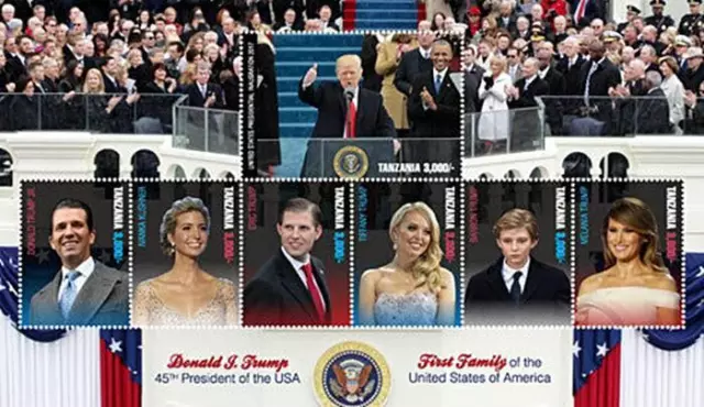 Tanzania 2017 Pres.trump M/S Mnh Judaica, Obama Black Heritage