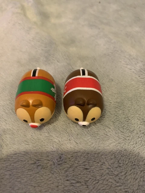 Disney Tsum Tsum Bundle Xmas Mickey Mouse Minnie Mouse Donald Goofy Chip Plastic 3