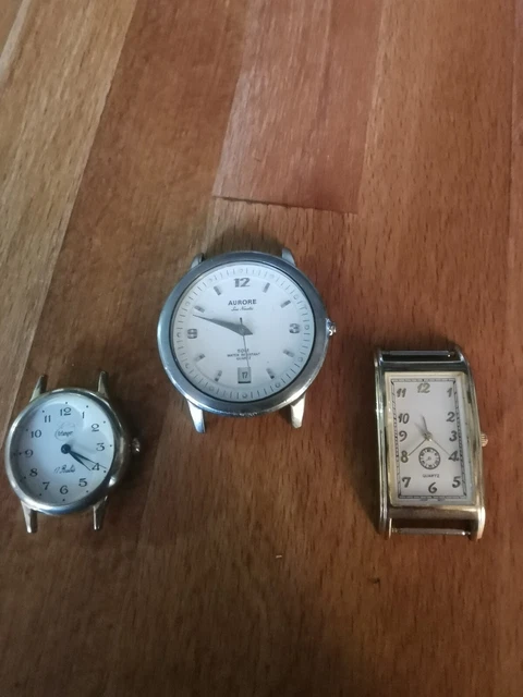 Lot De 4 Montres Anciennes Vintage - Marques : Rotary, Talhès, Aurore, ChapOr - Années 70