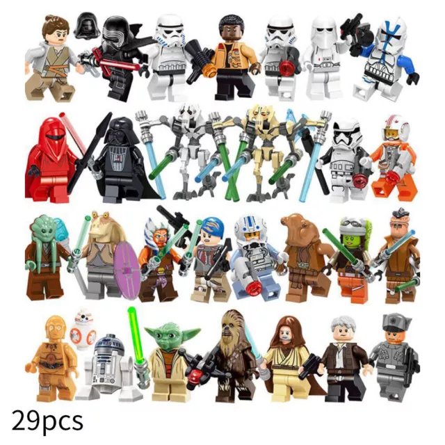 29pcs Star Wars Series Building Block Minifigure Luke Darth Vader Jedi Set Toys 2