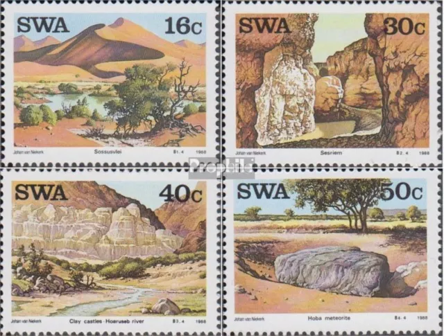 Namibia - Southwest 621-624 FDC 1988 attractions