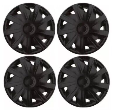 Commercial Van 15" Deep Dish Black Wheel Trims Hub Caps Set of 4 Fits R15