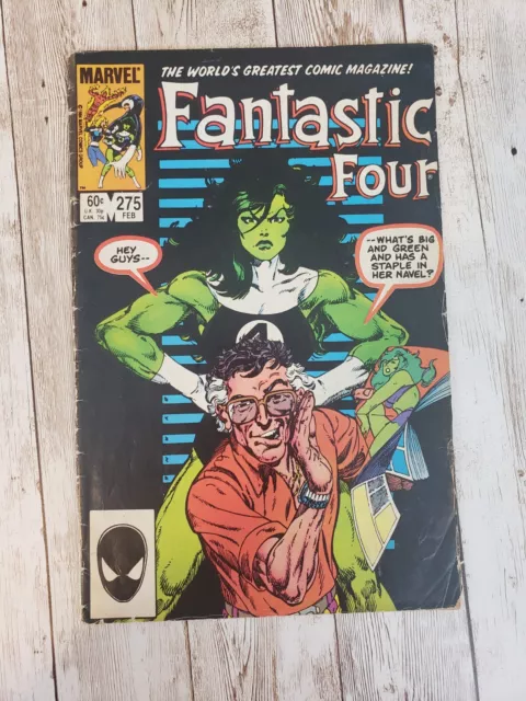 Fantastic Four #275 Marvel 1985 - She-Hulk & Stan Lee Cover by John Byrne!