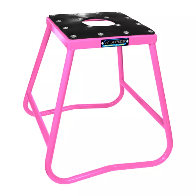 Apico Steel Motocross ME Enduro Bike Box Paddock Stand - Pink