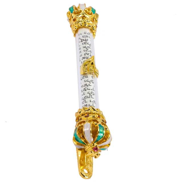 Mezuzah Decorativa NESTINGHO - Simbolo Ebraico In Metallo, Per Stipite Porta, Design Retrò - Foto 6