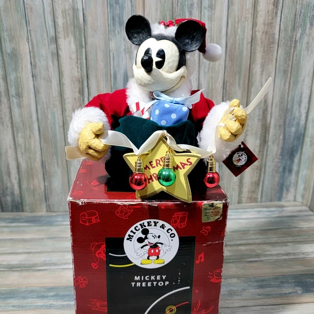 VINTAGE DISNEY MICKEY Mouse Tree Topper by MIDWEST W/ Box Christmas
