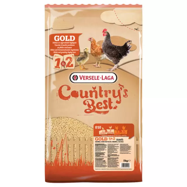 Versele-Laga Legehennenfutter Hühnerfutter Countrys Best Gold 1+2 Mash 5kg