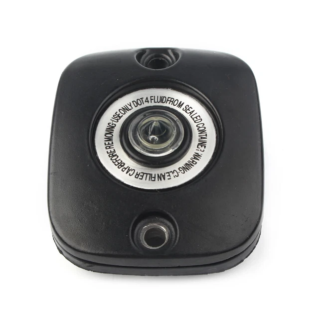 Black Front Brake Master Cylinder Cover For Harley Big Twin models 96+ VRSC 02+