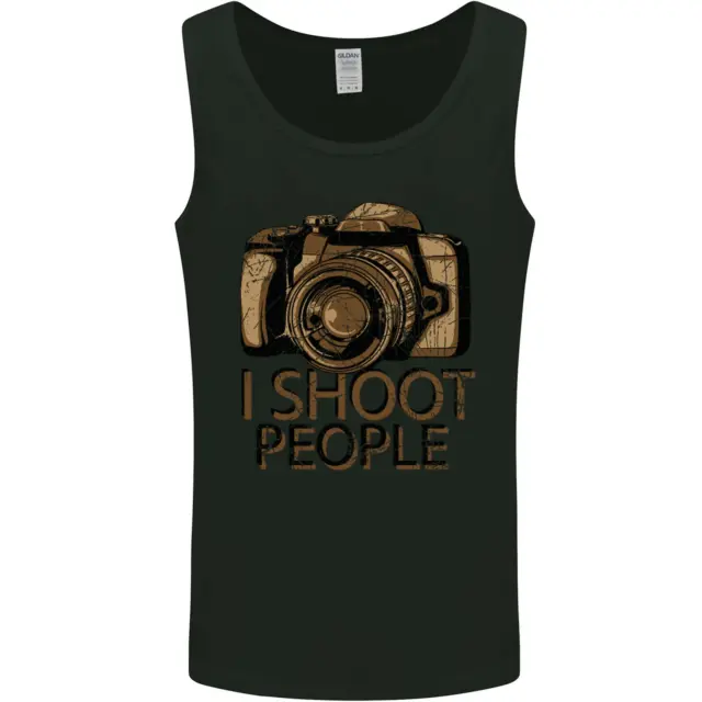 Photography I Shoot People Photographer Mens Vest Tank Top