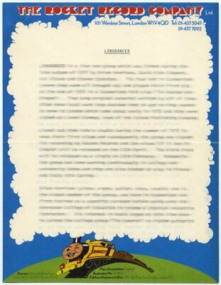 Casablanca Rocket Record Elton John Press Kit Folder 1974 