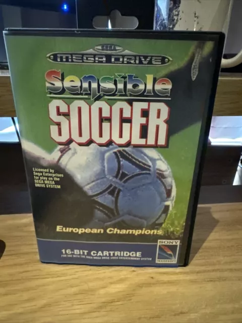 Sega Mega Drive Sensible Soccer European Champions Boxed With Manual